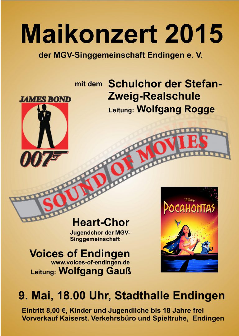 Sound of Movies, mit dem Schulchor der Stefan-Zweig-Realschule und dem Heartchor, 09. Mai 2015
