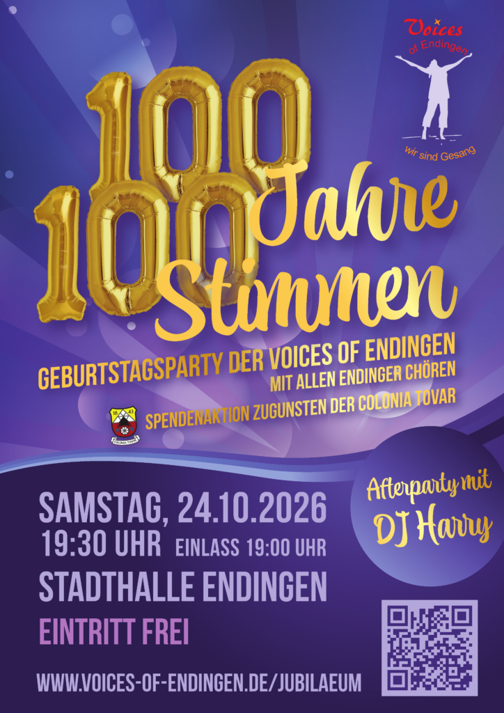 Plakat zur 100-jährigen Feier